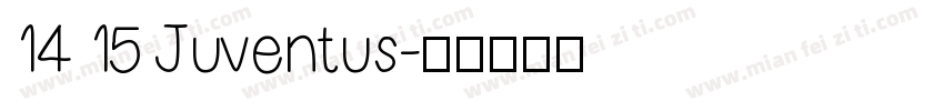 14 15 Juventus字体转换
